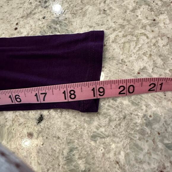 Women’s LA Made tee. Purple long sleeve shirt size S - Picture 11 of 11